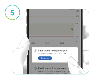  Screenshot of the SmartGuide apps’ Calibration available soon prompt.