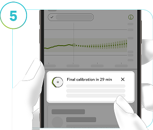 Screenshot of mySugr Glucose Insights’ Calibration available soon prompt.