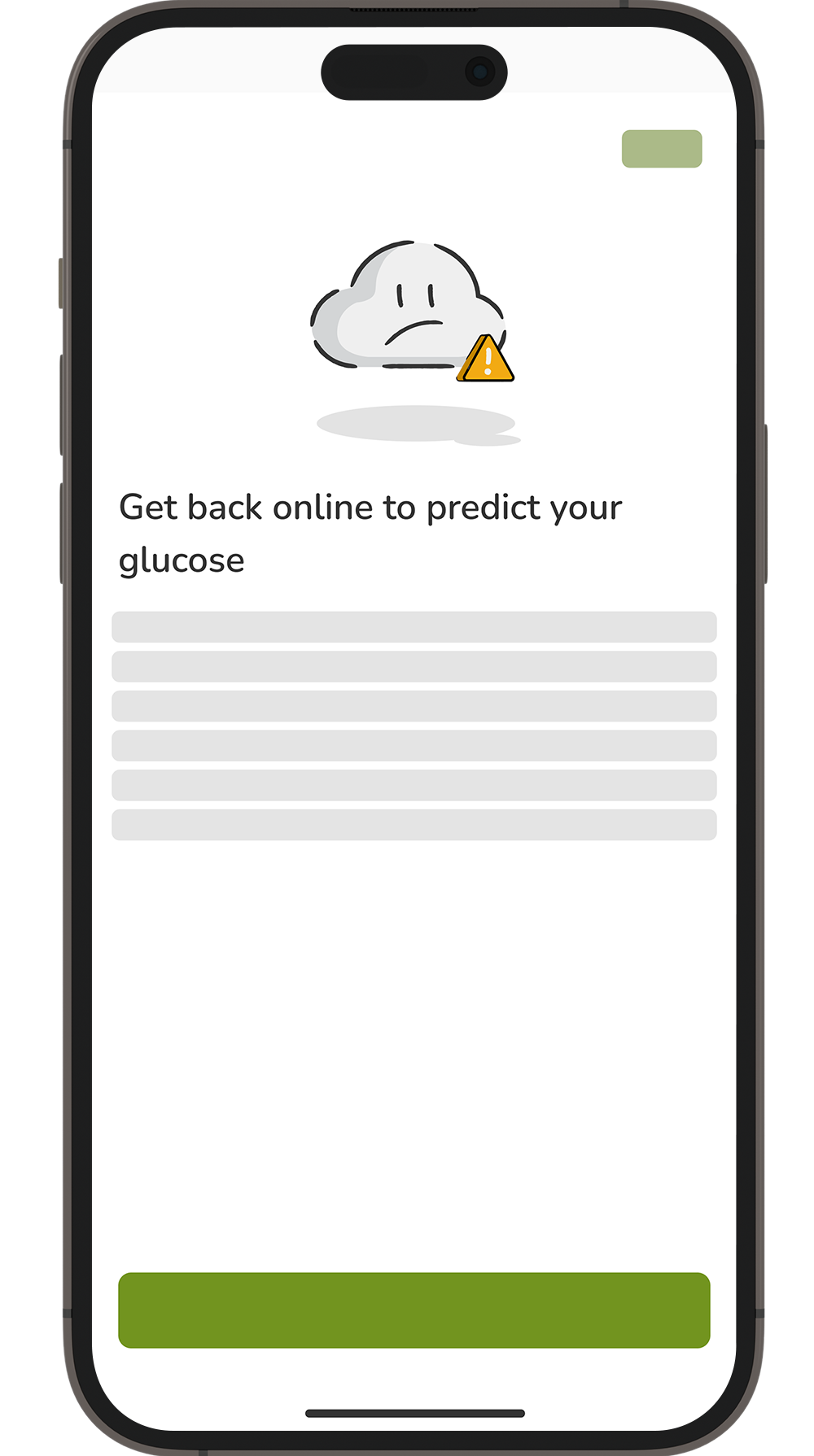 Get back online to predict your glucose