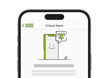 Screenshot of mySugr app displaying the Critical Alerts description.
