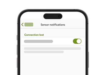 Screenshot of mySugr app displaying Sensor Connection Loss screen.